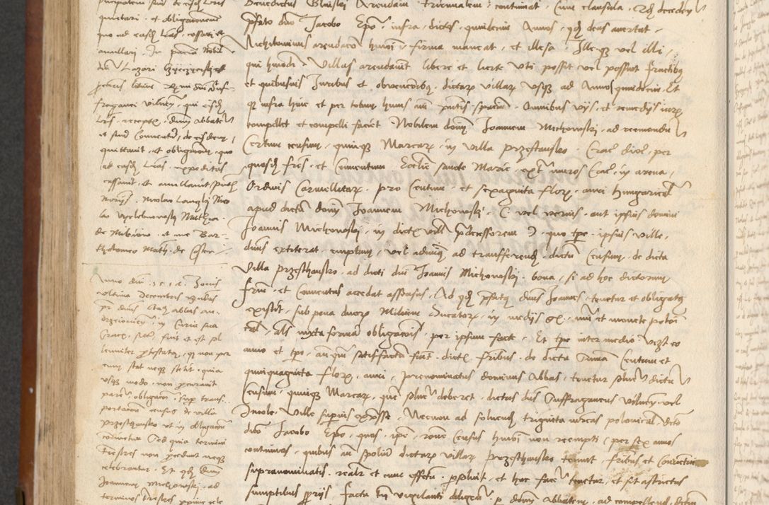 Zdjęcie nr 332 dla obiektu archiwalnego: [Acta] obligationum coram reverendo patre domino Thoma Rosnowsky canonico et offi[ciali C]racoviensi generali [a]d annum Domini 1514, [ind]itione secunda, pontificatus sanctissimi in Christo patris domini nostro domini Leonis divina providencia pape decimi moderni. Anno sue sanctitatis aduc ad 19 Marcii [...] primo secundis fatibus et felici sidere suum per manu Bronislaidis telluris Ursonici recipiunt et dii faveant ceptis
