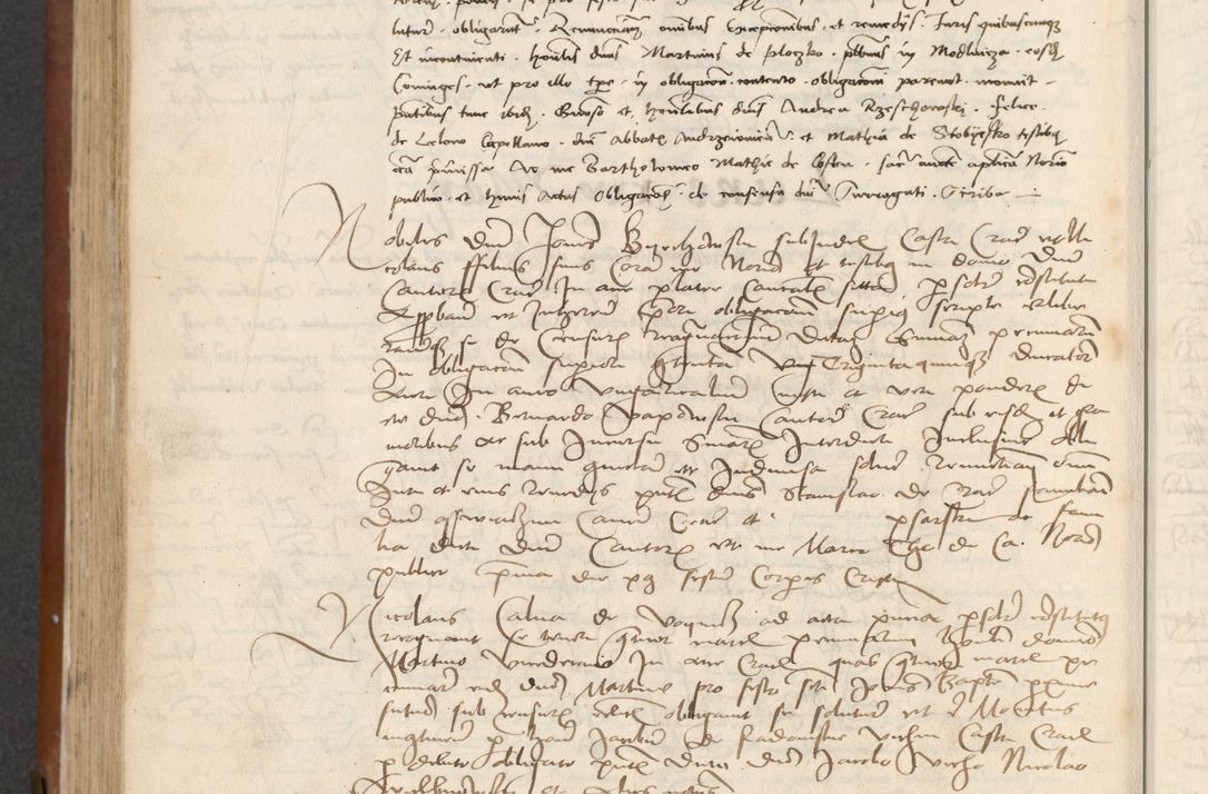 Zdjęcie nr 326 dla obiektu archiwalnego: [Acta] obligationum coram reverendo patre domino Thoma Rosnowsky canonico et offi[ciali C]racoviensi generali [a]d annum Domini 1514, [ind]itione secunda, pontificatus sanctissimi in Christo patris domini nostro domini Leonis divina providencia pape decimi moderni. Anno sue sanctitatis aduc ad 19 Marcii [...] primo secundis fatibus et felici sidere suum per manu Bronislaidis telluris Ursonici recipiunt et dii faveant ceptis