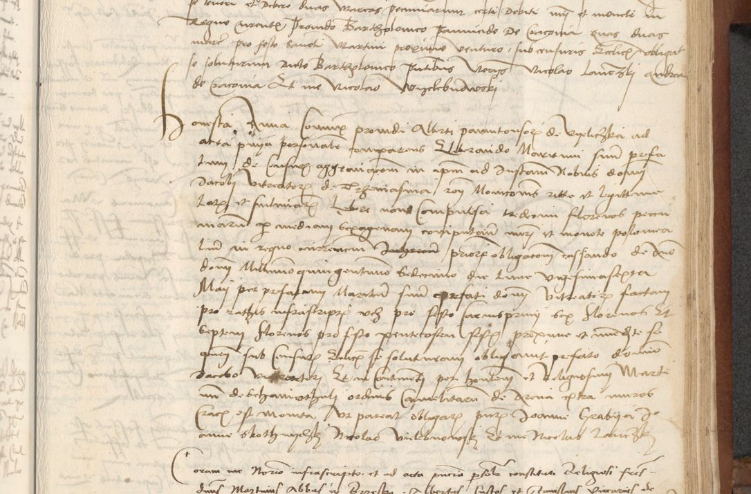 Zdjęcie nr 327 dla obiektu archiwalnego: [Acta] obligationum coram reverendo patre domino Thoma Rosnowsky canonico et offi[ciali C]racoviensi generali [a]d annum Domini 1514, [ind]itione secunda, pontificatus sanctissimi in Christo patris domini nostro domini Leonis divina providencia pape decimi moderni. Anno sue sanctitatis aduc ad 19 Marcii [...] primo secundis fatibus et felici sidere suum per manu Bronislaidis telluris Ursonici recipiunt et dii faveant ceptis