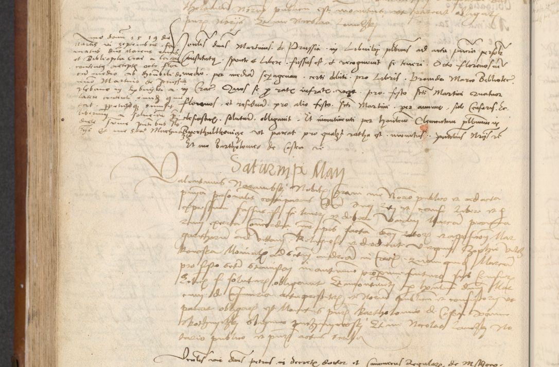Zdjęcie nr 318 dla obiektu archiwalnego: [Acta] obligationum coram reverendo patre domino Thoma Rosnowsky canonico et offi[ciali C]racoviensi generali [a]d annum Domini 1514, [ind]itione secunda, pontificatus sanctissimi in Christo patris domini nostro domini Leonis divina providencia pape decimi moderni. Anno sue sanctitatis aduc ad 19 Marcii [...] primo secundis fatibus et felici sidere suum per manu Bronislaidis telluris Ursonici recipiunt et dii faveant ceptis