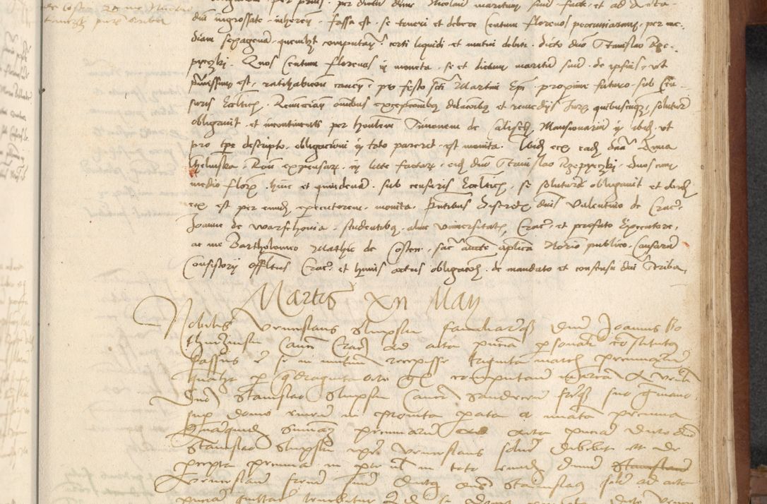 Zdjęcie nr 319 dla obiektu archiwalnego: [Acta] obligationum coram reverendo patre domino Thoma Rosnowsky canonico et offi[ciali C]racoviensi generali [a]d annum Domini 1514, [ind]itione secunda, pontificatus sanctissimi in Christo patris domini nostro domini Leonis divina providencia pape decimi moderni. Anno sue sanctitatis aduc ad 19 Marcii [...] primo secundis fatibus et felici sidere suum per manu Bronislaidis telluris Ursonici recipiunt et dii faveant ceptis
