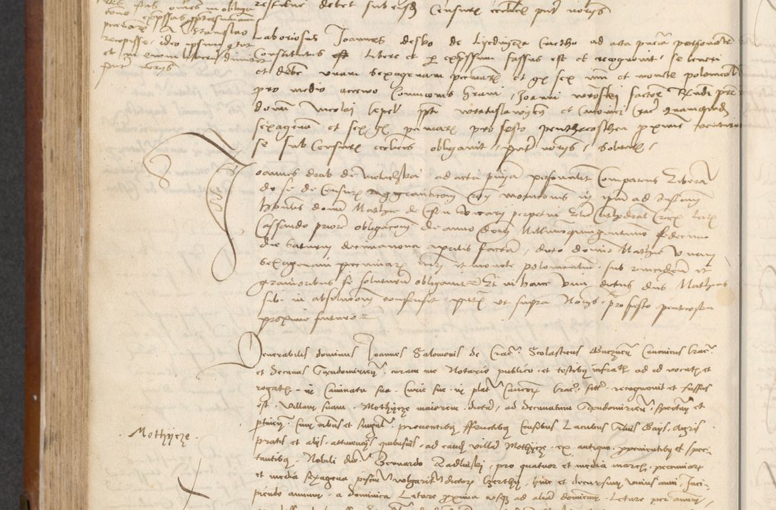 Zdjęcie nr 298 dla obiektu archiwalnego: [Acta] obligationum coram reverendo patre domino Thoma Rosnowsky canonico et offi[ciali C]racoviensi generali [a]d annum Domini 1514, [ind]itione secunda, pontificatus sanctissimi in Christo patris domini nostro domini Leonis divina providencia pape decimi moderni. Anno sue sanctitatis aduc ad 19 Marcii [...] primo secundis fatibus et felici sidere suum per manu Bronislaidis telluris Ursonici recipiunt et dii faveant ceptis