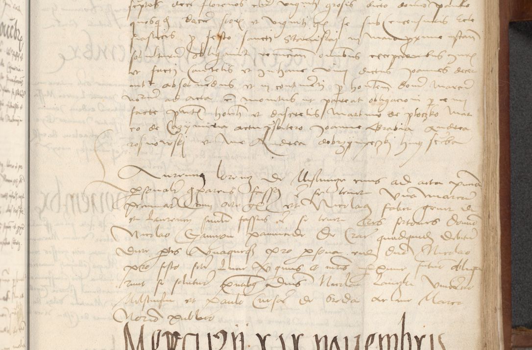 Zdjęcie nr 253 dla obiektu archiwalnego: [Acta] obligationum coram reverendo patre domino Thoma Rosnowsky canonico et offi[ciali C]racoviensi generali [a]d annum Domini 1514, [ind]itione secunda, pontificatus sanctissimi in Christo patris domini nostro domini Leonis divina providencia pape decimi moderni. Anno sue sanctitatis aduc ad 19 Marcii [...] primo secundis fatibus et felici sidere suum per manu Bronislaidis telluris Ursonici recipiunt et dii faveant ceptis