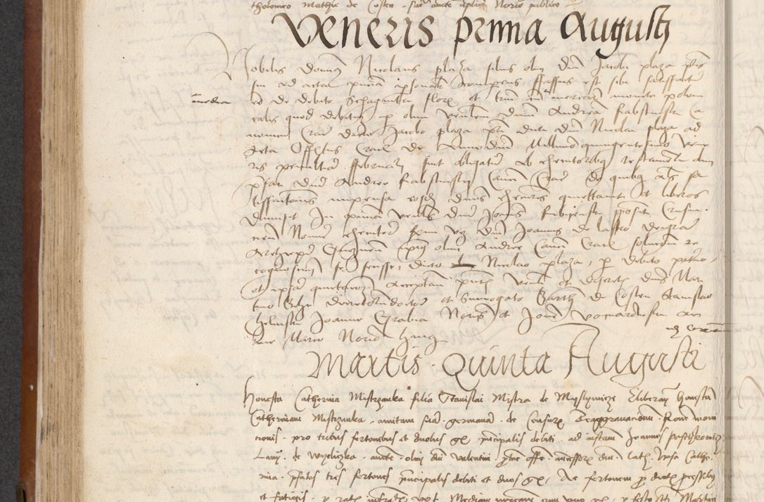 Zdjęcie nr 230 dla obiektu archiwalnego: [Acta] obligationum coram reverendo patre domino Thoma Rosnowsky canonico et offi[ciali C]racoviensi generali [a]d annum Domini 1514, [ind]itione secunda, pontificatus sanctissimi in Christo patris domini nostro domini Leonis divina providencia pape decimi moderni. Anno sue sanctitatis aduc ad 19 Marcii [...] primo secundis fatibus et felici sidere suum per manu Bronislaidis telluris Ursonici recipiunt et dii faveant ceptis