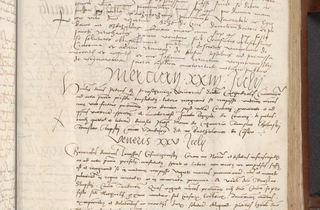 Zdjęcie nr 229 dla obiektu archiwalnego: [Acta] obligationum coram reverendo patre domino Thoma Rosnowsky canonico et offi[ciali C]racoviensi generali [a]d annum Domini 1514, [ind]itione secunda, pontificatus sanctissimi in Christo patris domini nostro domini Leonis divina providencia pape decimi moderni. Anno sue sanctitatis aduc ad 19 Marcii [...] primo secundis fatibus et felici sidere suum per manu Bronislaidis telluris Ursonici recipiunt et dii faveant ceptis