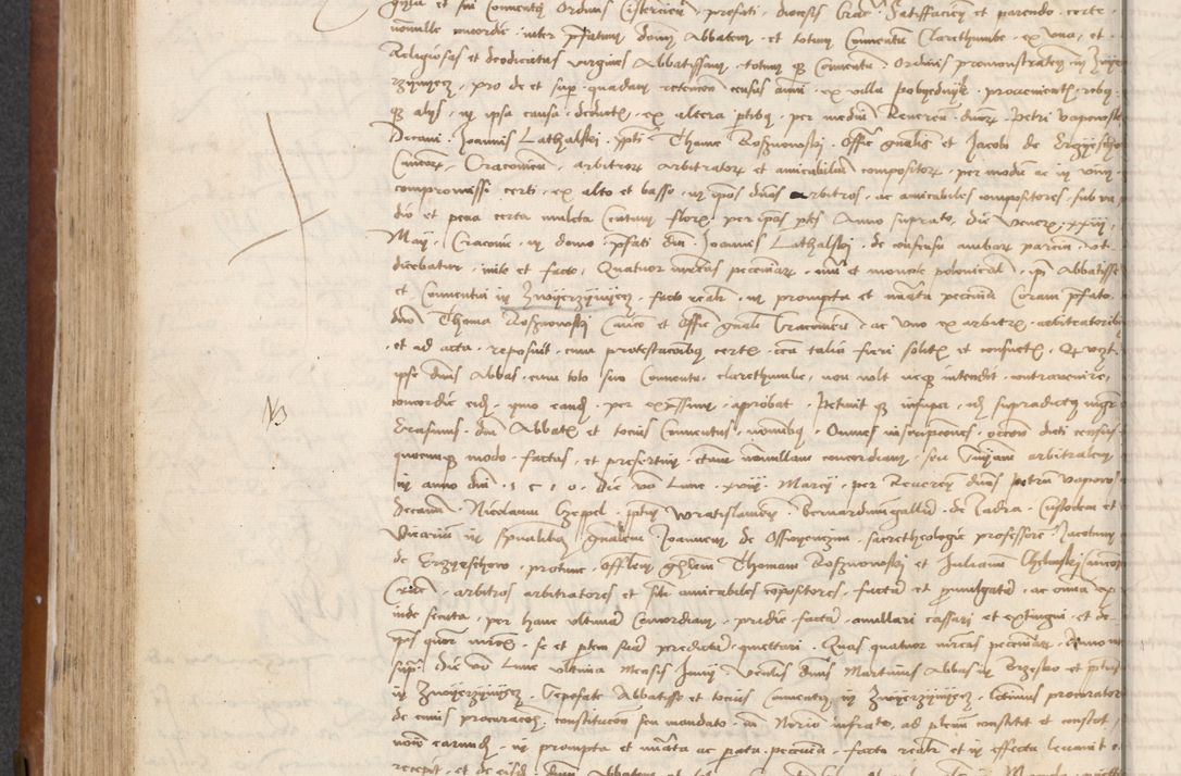 Zdjęcie nr 226 dla obiektu archiwalnego: [Acta] obligationum coram reverendo patre domino Thoma Rosnowsky canonico et offi[ciali C]racoviensi generali [a]d annum Domini 1514, [ind]itione secunda, pontificatus sanctissimi in Christo patris domini nostro domini Leonis divina providencia pape decimi moderni. Anno sue sanctitatis aduc ad 19 Marcii [...] primo secundis fatibus et felici sidere suum per manu Bronislaidis telluris Ursonici recipiunt et dii faveant ceptis