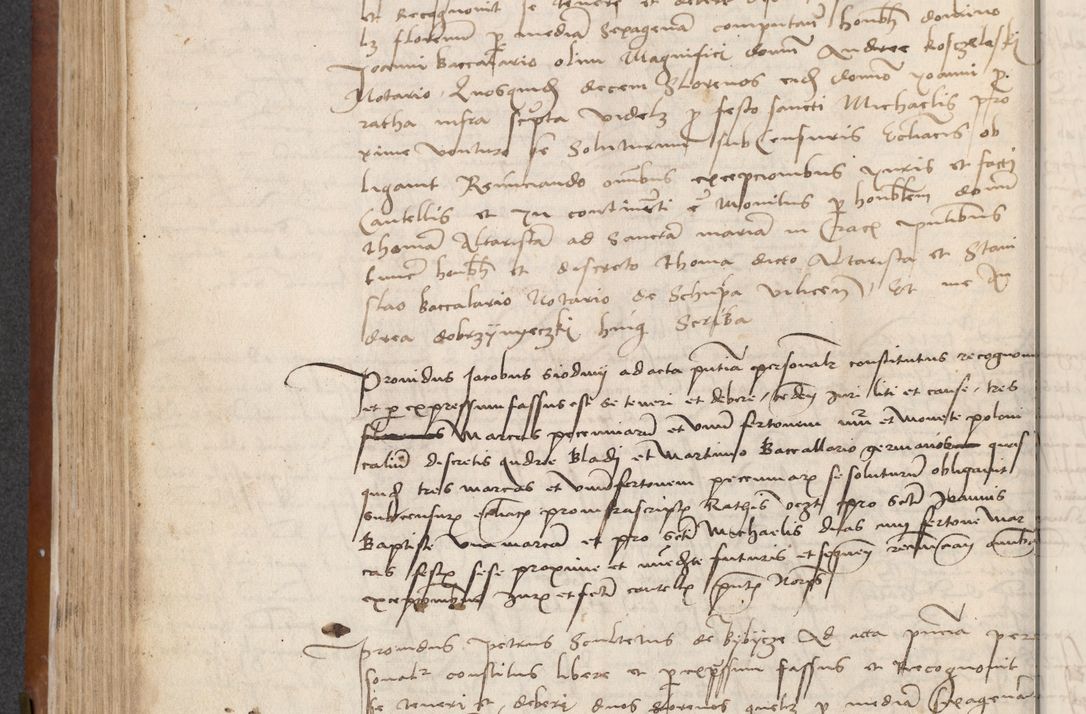 Zdjęcie nr 210 dla obiektu archiwalnego: [Acta] obligationum coram reverendo patre domino Thoma Rosnowsky canonico et offi[ciali C]racoviensi generali [a]d annum Domini 1514, [ind]itione secunda, pontificatus sanctissimi in Christo patris domini nostro domini Leonis divina providencia pape decimi moderni. Anno sue sanctitatis aduc ad 19 Marcii [...] primo secundis fatibus et felici sidere suum per manu Bronislaidis telluris Ursonici recipiunt et dii faveant ceptis