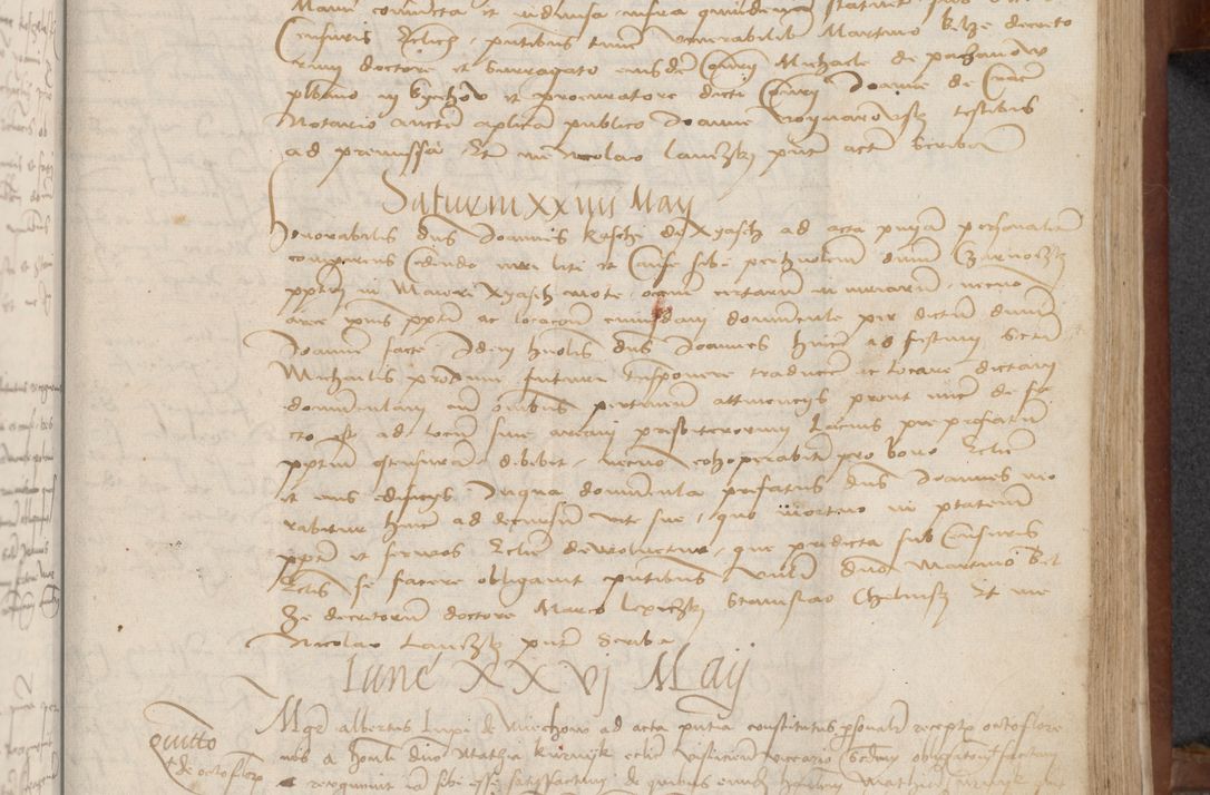 Zdjęcie nr 211 dla obiektu archiwalnego: [Acta] obligationum coram reverendo patre domino Thoma Rosnowsky canonico et offi[ciali C]racoviensi generali [a]d annum Domini 1514, [ind]itione secunda, pontificatus sanctissimi in Christo patris domini nostro domini Leonis divina providencia pape decimi moderni. Anno sue sanctitatis aduc ad 19 Marcii [...] primo secundis fatibus et felici sidere suum per manu Bronislaidis telluris Ursonici recipiunt et dii faveant ceptis