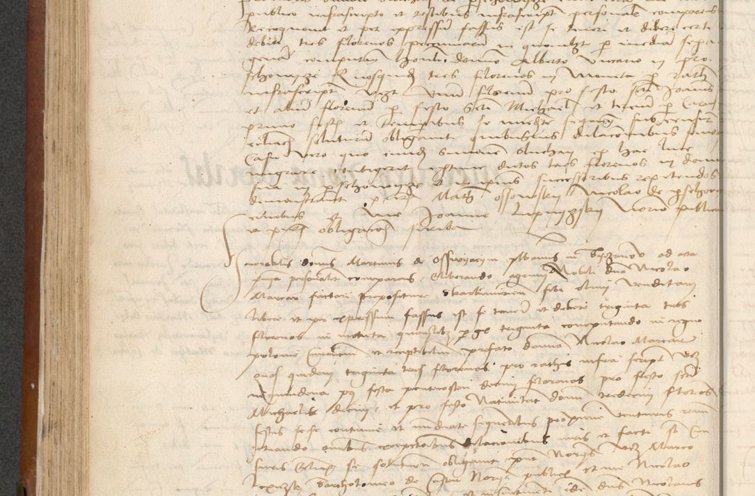 Zdjęcie nr 198 dla obiektu archiwalnego: [Acta] obligationum coram reverendo patre domino Thoma Rosnowsky canonico et offi[ciali C]racoviensi generali [a]d annum Domini 1514, [ind]itione secunda, pontificatus sanctissimi in Christo patris domini nostro domini Leonis divina providencia pape decimi moderni. Anno sue sanctitatis aduc ad 19 Marcii [...] primo secundis fatibus et felici sidere suum per manu Bronislaidis telluris Ursonici recipiunt et dii faveant ceptis