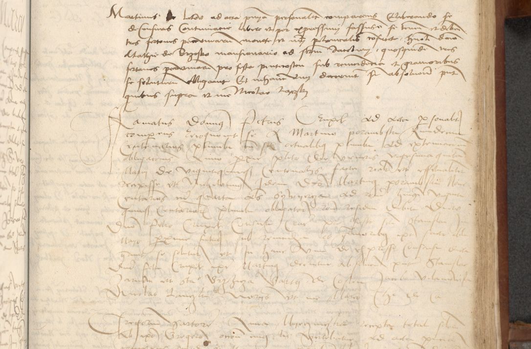 Zdjęcie nr 191 dla obiektu archiwalnego: [Acta] obligationum coram reverendo patre domino Thoma Rosnowsky canonico et offi[ciali C]racoviensi generali [a]d annum Domini 1514, [ind]itione secunda, pontificatus sanctissimi in Christo patris domini nostro domini Leonis divina providencia pape decimi moderni. Anno sue sanctitatis aduc ad 19 Marcii [...] primo secundis fatibus et felici sidere suum per manu Bronislaidis telluris Ursonici recipiunt et dii faveant ceptis
