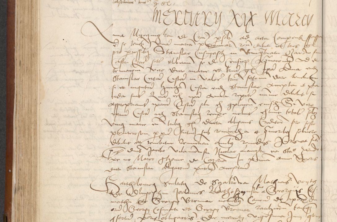Zdjęcie nr 190 dla obiektu archiwalnego: [Acta] obligationum coram reverendo patre domino Thoma Rosnowsky canonico et offi[ciali C]racoviensi generali [a]d annum Domini 1514, [ind]itione secunda, pontificatus sanctissimi in Christo patris domini nostro domini Leonis divina providencia pape decimi moderni. Anno sue sanctitatis aduc ad 19 Marcii [...] primo secundis fatibus et felici sidere suum per manu Bronislaidis telluris Ursonici recipiunt et dii faveant ceptis