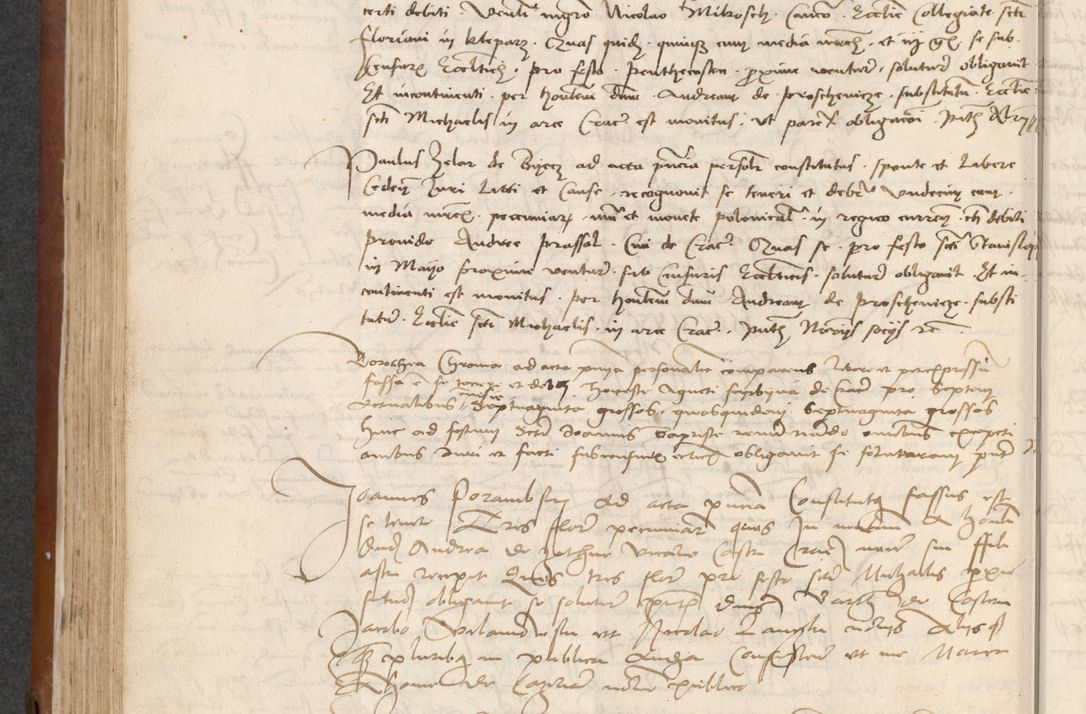 Zdjęcie nr 182 dla obiektu archiwalnego: [Acta] obligationum coram reverendo patre domino Thoma Rosnowsky canonico et offi[ciali C]racoviensi generali [a]d annum Domini 1514, [ind]itione secunda, pontificatus sanctissimi in Christo patris domini nostro domini Leonis divina providencia pape decimi moderni. Anno sue sanctitatis aduc ad 19 Marcii [...] primo secundis fatibus et felici sidere suum per manu Bronislaidis telluris Ursonici recipiunt et dii faveant ceptis