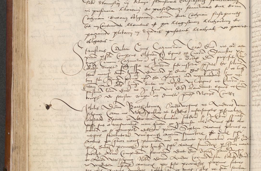 Zdjęcie nr 164 dla obiektu archiwalnego: [Acta] obligationum coram reverendo patre domino Thoma Rosnowsky canonico et offi[ciali C]racoviensi generali [a]d annum Domini 1514, [ind]itione secunda, pontificatus sanctissimi in Christo patris domini nostro domini Leonis divina providencia pape decimi moderni. Anno sue sanctitatis aduc ad 19 Marcii [...] primo secundis fatibus et felici sidere suum per manu Bronislaidis telluris Ursonici recipiunt et dii faveant ceptis
