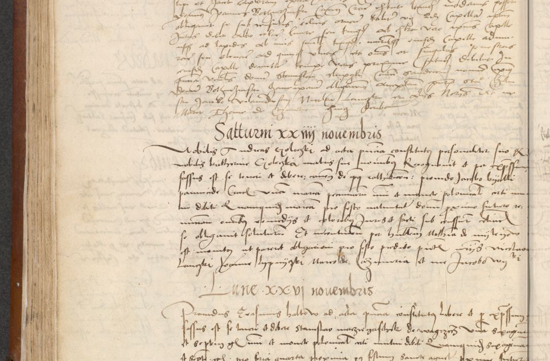 Zdjęcie nr 150 dla obiektu archiwalnego: [Acta] obligationum coram reverendo patre domino Thoma Rosnowsky canonico et offi[ciali C]racoviensi generali [a]d annum Domini 1514, [ind]itione secunda, pontificatus sanctissimi in Christo patris domini nostro domini Leonis divina providencia pape decimi moderni. Anno sue sanctitatis aduc ad 19 Marcii [...] primo secundis fatibus et felici sidere suum per manu Bronislaidis telluris Ursonici recipiunt et dii faveant ceptis
