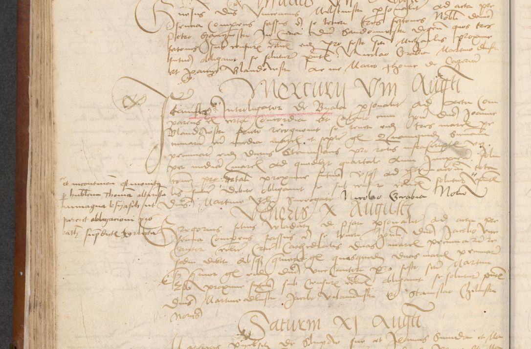 Zdjęcie nr 130 dla obiektu archiwalnego: [Acta] obligationum coram reverendo patre domino Thoma Rosnowsky canonico et offi[ciali C]racoviensi generali [a]d annum Domini 1514, [ind]itione secunda, pontificatus sanctissimi in Christo patris domini nostro domini Leonis divina providencia pape decimi moderni. Anno sue sanctitatis aduc ad 19 Marcii [...] primo secundis fatibus et felici sidere suum per manu Bronislaidis telluris Ursonici recipiunt et dii faveant ceptis