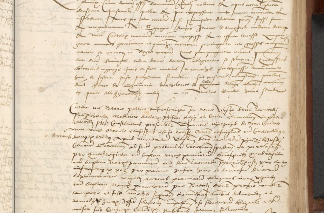 Zdjęcie nr 127 dla obiektu archiwalnego: [Acta] obligationum coram reverendo patre domino Thoma Rosnowsky canonico et offi[ciali C]racoviensi generali [a]d annum Domini 1514, [ind]itione secunda, pontificatus sanctissimi in Christo patris domini nostro domini Leonis divina providencia pape decimi moderni. Anno sue sanctitatis aduc ad 19 Marcii [...] primo secundis fatibus et felici sidere suum per manu Bronislaidis telluris Ursonici recipiunt et dii faveant ceptis