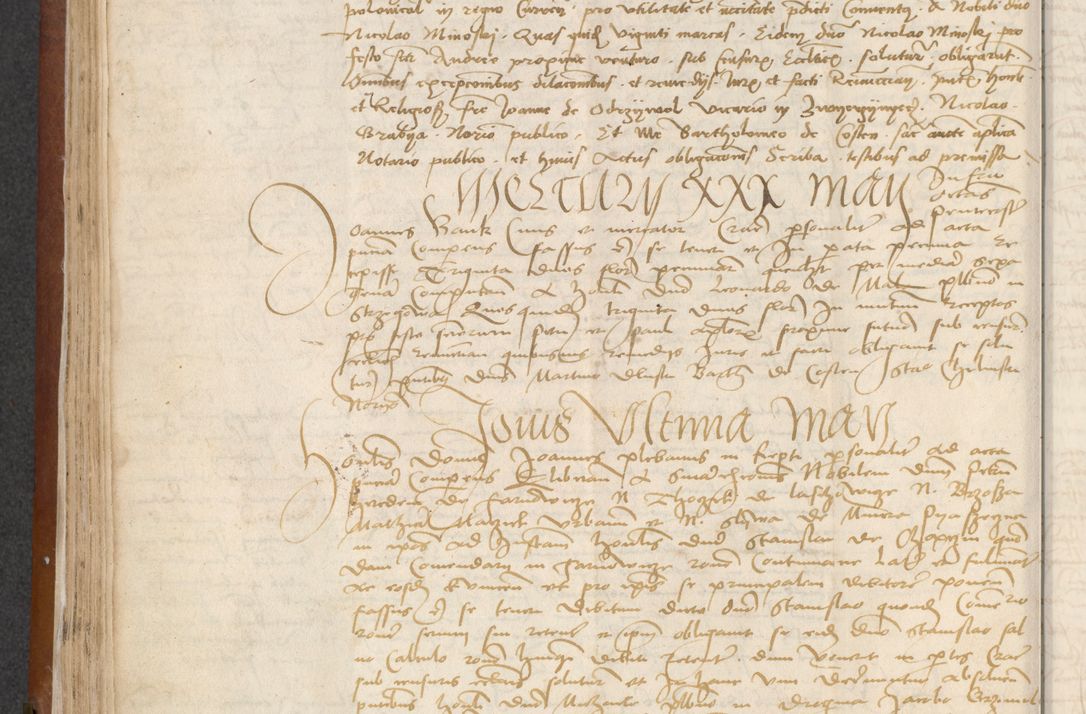 Zdjęcie nr 116 dla obiektu archiwalnego: [Acta] obligationum coram reverendo patre domino Thoma Rosnowsky canonico et offi[ciali C]racoviensi generali [a]d annum Domini 1514, [ind]itione secunda, pontificatus sanctissimi in Christo patris domini nostro domini Leonis divina providencia pape decimi moderni. Anno sue sanctitatis aduc ad 19 Marcii [...] primo secundis fatibus et felici sidere suum per manu Bronislaidis telluris Ursonici recipiunt et dii faveant ceptis
