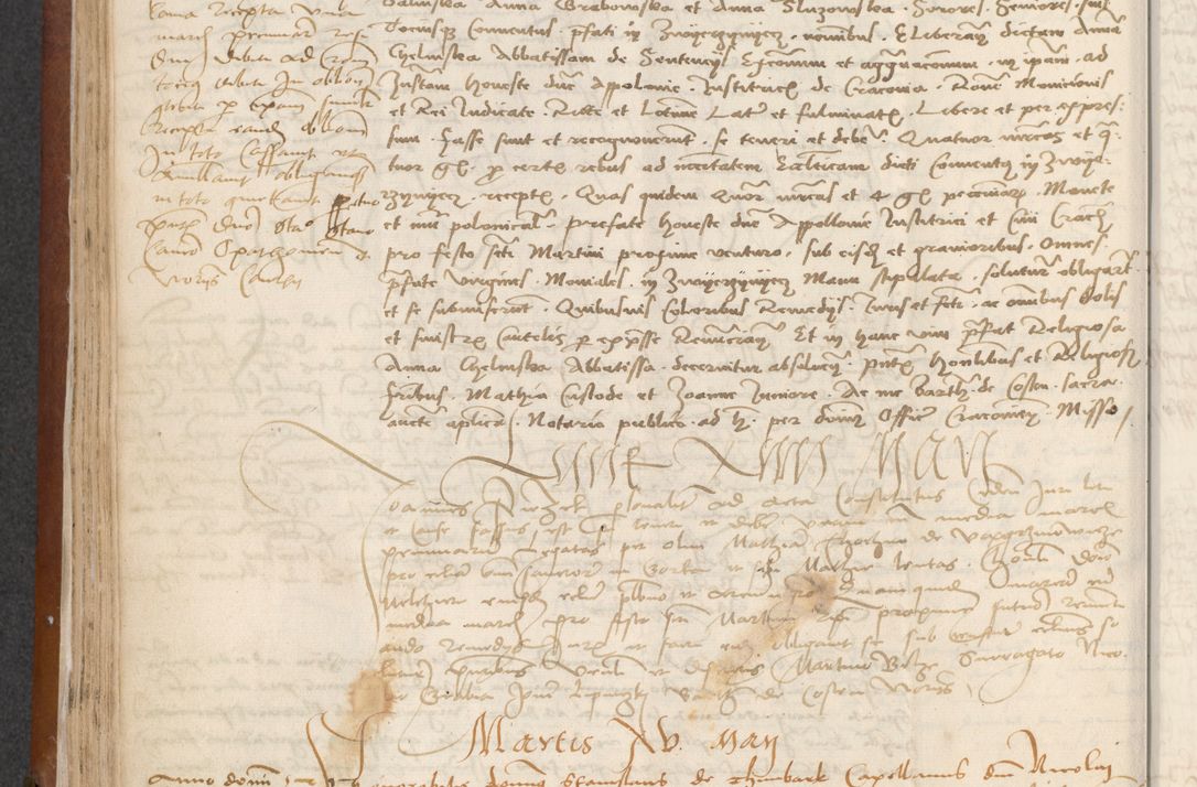 Zdjęcie nr 114 dla obiektu archiwalnego: [Acta] obligationum coram reverendo patre domino Thoma Rosnowsky canonico et offi[ciali C]racoviensi generali [a]d annum Domini 1514, [ind]itione secunda, pontificatus sanctissimi in Christo patris domini nostro domini Leonis divina providencia pape decimi moderni. Anno sue sanctitatis aduc ad 19 Marcii [...] primo secundis fatibus et felici sidere suum per manu Bronislaidis telluris Ursonici recipiunt et dii faveant ceptis