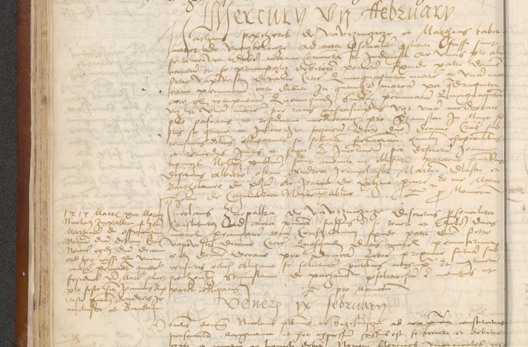 Zdjęcie nr 86 dla obiektu archiwalnego: [Acta] obligationum coram reverendo patre domino Thoma Rosnowsky canonico et offi[ciali C]racoviensi generali [a]d annum Domini 1514, [ind]itione secunda, pontificatus sanctissimi in Christo patris domini nostro domini Leonis divina providencia pape decimi moderni. Anno sue sanctitatis aduc ad 19 Marcii [...] primo secundis fatibus et felici sidere suum per manu Bronislaidis telluris Ursonici recipiunt et dii faveant ceptis