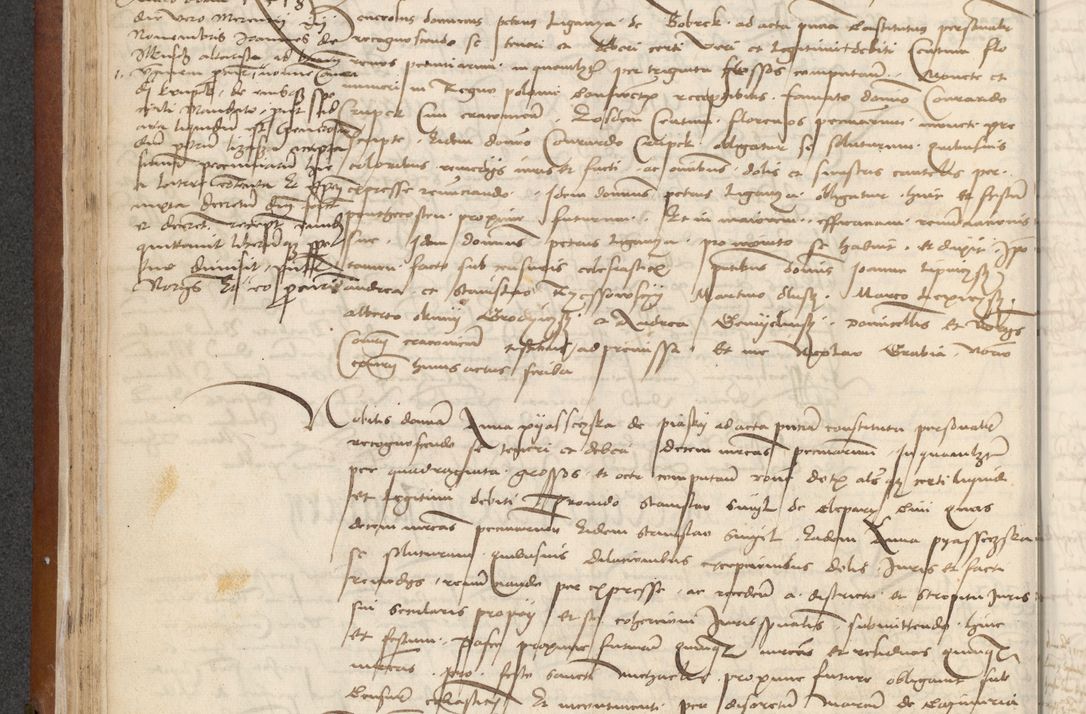 Zdjęcie nr 84 dla obiektu archiwalnego: [Acta] obligationum coram reverendo patre domino Thoma Rosnowsky canonico et offi[ciali C]racoviensi generali [a]d annum Domini 1514, [ind]itione secunda, pontificatus sanctissimi in Christo patris domini nostro domini Leonis divina providencia pape decimi moderni. Anno sue sanctitatis aduc ad 19 Marcii [...] primo secundis fatibus et felici sidere suum per manu Bronislaidis telluris Ursonici recipiunt et dii faveant ceptis
