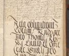 Zdjęcie nr 79 dla obiektu archiwalnego: [Acta] obligationum coram reverendo patre domino Thoma Rosnowsky canonico et offi[ciali C]racoviensi generali [a]d annum Domini 1514, [ind]itione secunda, pontificatus sanctissimi in Christo patris domini nostro domini Leonis divina providencia pape decimi moderni. Anno sue sanctitatis aduc ad 19 Marcii [...] primo secundis fatibus et felici sidere suum per manu Bronislaidis telluris Ursonici recipiunt et dii faveant ceptis