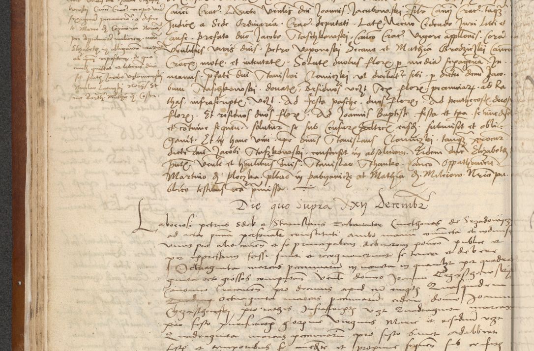 Zdjęcie nr 78 dla obiektu archiwalnego: [Acta] obligationum coram reverendo patre domino Thoma Rosnowsky canonico et offi[ciali C]racoviensi generali [a]d annum Domini 1514, [ind]itione secunda, pontificatus sanctissimi in Christo patris domini nostro domini Leonis divina providencia pape decimi moderni. Anno sue sanctitatis aduc ad 19 Marcii [...] primo secundis fatibus et felici sidere suum per manu Bronislaidis telluris Ursonici recipiunt et dii faveant ceptis