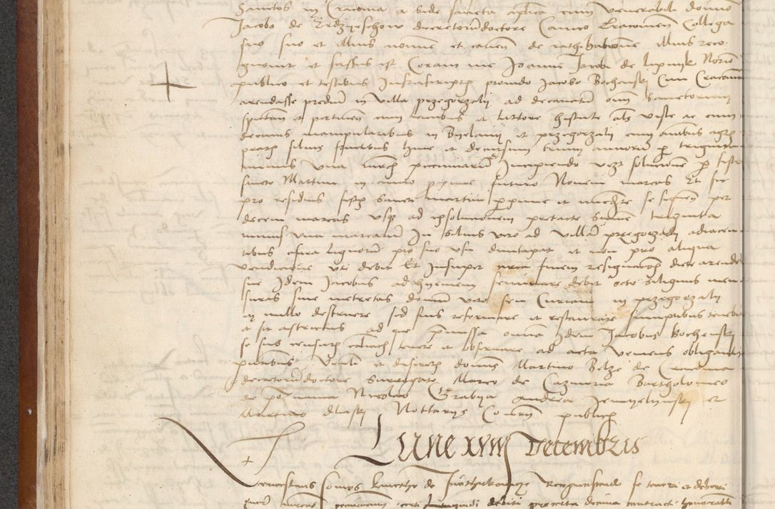Zdjęcie nr 76 dla obiektu archiwalnego: [Acta] obligationum coram reverendo patre domino Thoma Rosnowsky canonico et offi[ciali C]racoviensi generali [a]d annum Domini 1514, [ind]itione secunda, pontificatus sanctissimi in Christo patris domini nostro domini Leonis divina providencia pape decimi moderni. Anno sue sanctitatis aduc ad 19 Marcii [...] primo secundis fatibus et felici sidere suum per manu Bronislaidis telluris Ursonici recipiunt et dii faveant ceptis