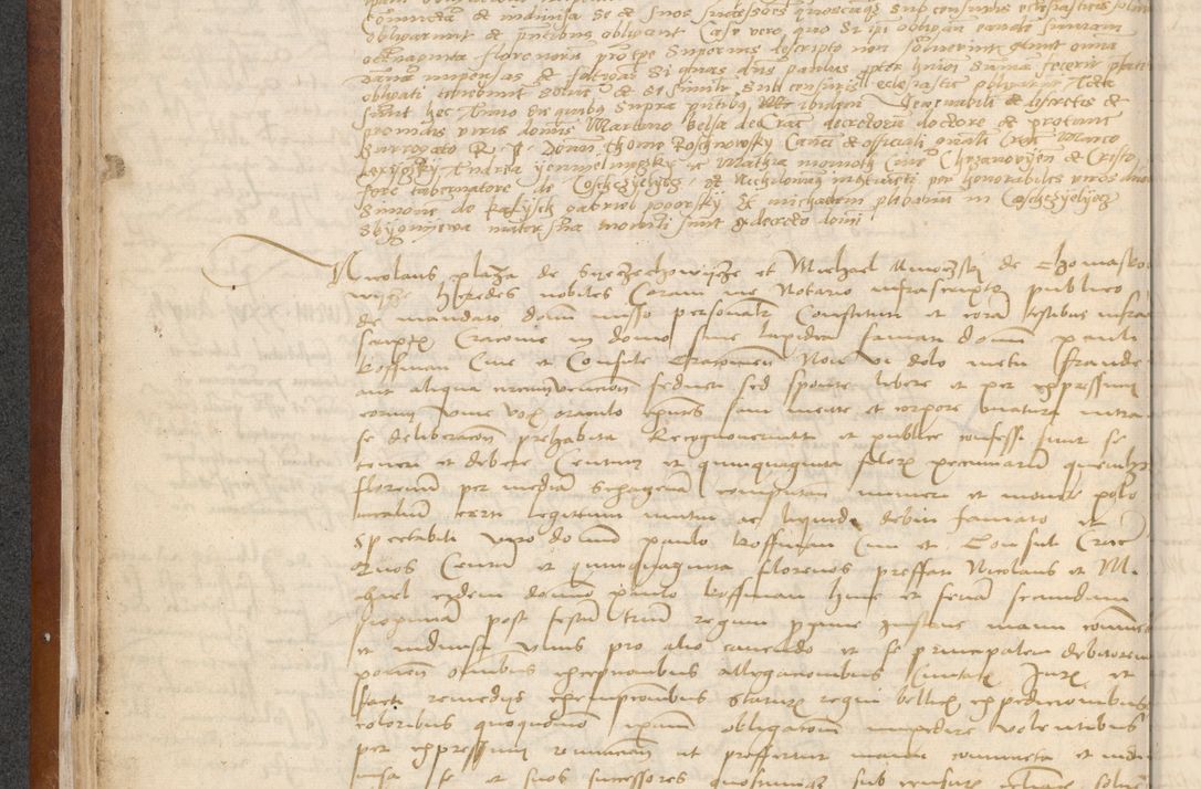 Zdjęcie nr 58 dla obiektu archiwalnego: [Acta] obligationum coram reverendo patre domino Thoma Rosnowsky canonico et offi[ciali C]racoviensi generali [a]d annum Domini 1514, [ind]itione secunda, pontificatus sanctissimi in Christo patris domini nostro domini Leonis divina providencia pape decimi moderni. Anno sue sanctitatis aduc ad 19 Marcii [...] primo secundis fatibus et felici sidere suum per manu Bronislaidis telluris Ursonici recipiunt et dii faveant ceptis