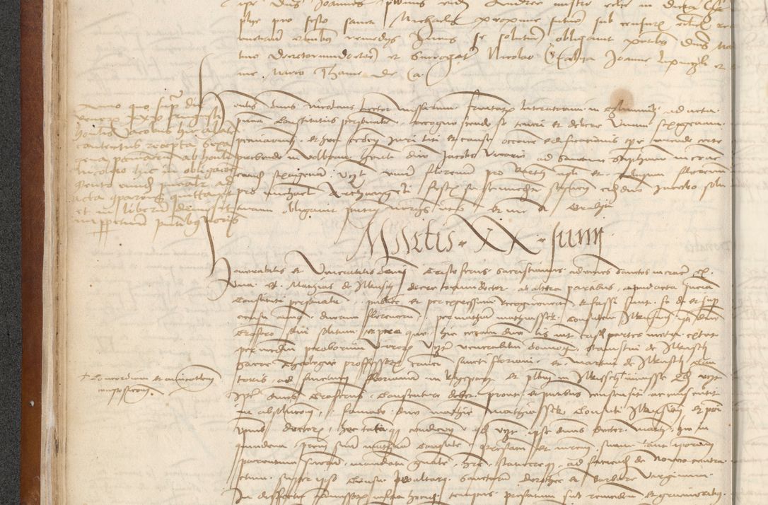 Zdjęcie nr 46 dla obiektu archiwalnego: [Acta] obligationum coram reverendo patre domino Thoma Rosnowsky canonico et offi[ciali C]racoviensi generali [a]d annum Domini 1514, [ind]itione secunda, pontificatus sanctissimi in Christo patris domini nostro domini Leonis divina providencia pape decimi moderni. Anno sue sanctitatis aduc ad 19 Marcii [...] primo secundis fatibus et felici sidere suum per manu Bronislaidis telluris Ursonici recipiunt et dii faveant ceptis