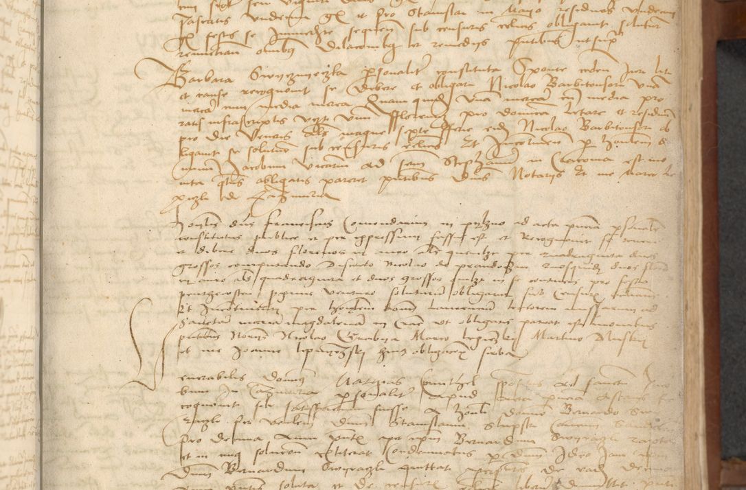 Zdjęcie nr 23 dla obiektu archiwalnego: [Acta] obligationum coram reverendo patre domino Thoma Rosnowsky canonico et offi[ciali C]racoviensi generali [a]d annum Domini 1514, [ind]itione secunda, pontificatus sanctissimi in Christo patris domini nostro domini Leonis divina providencia pape decimi moderni. Anno sue sanctitatis aduc ad 19 Marcii [...] primo secundis fatibus et felici sidere suum per manu Bronislaidis telluris Ursonici recipiunt et dii faveant ceptis