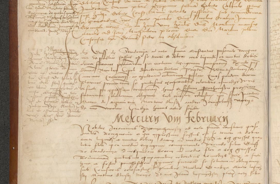 Zdjęcie nr 12 dla obiektu archiwalnego: [Acta] obligationum coram reverendo patre domino Thoma Rosnowsky canonico et offi[ciali C]racoviensi generali [a]d annum Domini 1514, [ind]itione secunda, pontificatus sanctissimi in Christo patris domini nostro domini Leonis divina providencia pape decimi moderni. Anno sue sanctitatis aduc ad 19 Marcii [...] primo secundis fatibus et felici sidere suum per manu Bronislaidis telluris Ursonici recipiunt et dii faveant ceptis