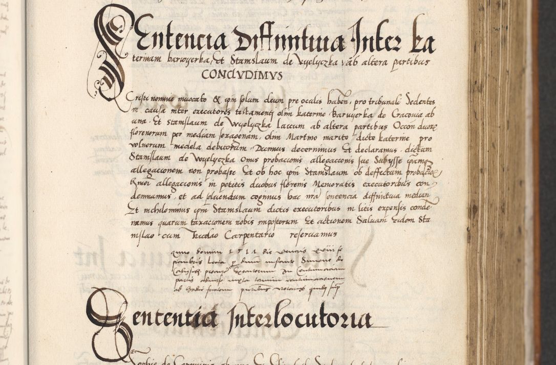 Zdjęcie nr 405 dla obiektu archiwalnego: [Acta actorum officialia coram Thoma Roznowski]