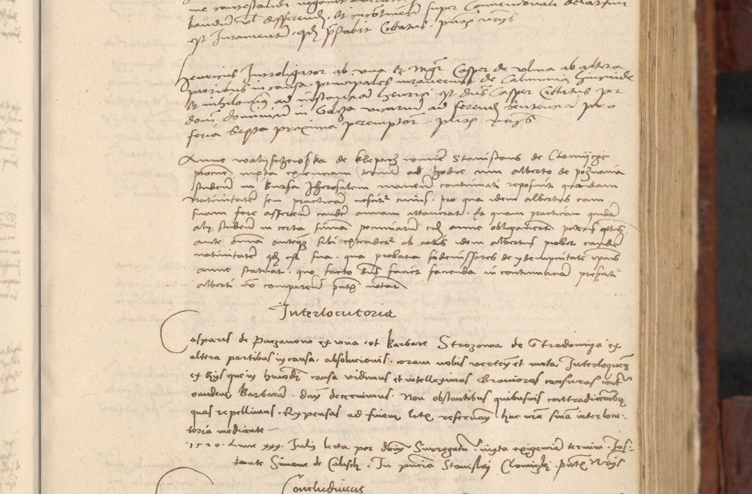 Zdjęcie nr 204 dla obiektu archiwalnego: In nomine Domini. Amen. Sub anno eiusdem Domini millesimo quingentesimo vigesimo, indicione octava, pontificatus sanctissimi in Christo patris et domini nostri domini Leonis divina providencia pape decimi moderni anno ad 19 Marcii durante septimo, acta actorum coram venerabili viro domino Thoma Rosznowski canonico et officiali generali Cracoviensi felicibus, sideribus continuantur atque exordium capiunt et Dii faveant ceptis