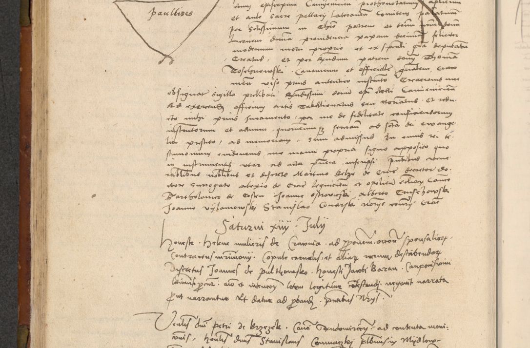 Zdjęcie nr 195 dla obiektu archiwalnego: In nomine Domini. Amen. Sub anno eiusdem Domini millesimo quingentesimo vigesimo, indicione octava, pontificatus sanctissimi in Christo patris et domini nostri domini Leonis divina providencia pape decimi moderni anno ad 19 Marcii durante septimo, acta actorum coram venerabili viro domino Thoma Rosznowski canonico et officiali generali Cracoviensi felicibus, sideribus continuantur atque exordium capiunt et Dii faveant ceptis