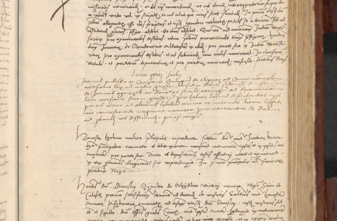 Zdjęcie nr 196 dla obiektu archiwalnego: In nomine Domini. Amen. Sub anno eiusdem Domini millesimo quingentesimo vigesimo, indicione octava, pontificatus sanctissimi in Christo patris et domini nostri domini Leonis divina providencia pape decimi moderni anno ad 19 Marcii durante septimo, acta actorum coram venerabili viro domino Thoma Rosznowski canonico et officiali generali Cracoviensi felicibus, sideribus continuantur atque exordium capiunt et Dii faveant ceptis