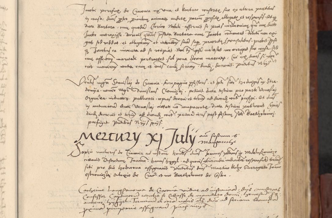 Zdjęcie nr 190 dla obiektu archiwalnego: In nomine Domini. Amen. Sub anno eiusdem Domini millesimo quingentesimo vigesimo, indicione octava, pontificatus sanctissimi in Christo patris et domini nostri domini Leonis divina providencia pape decimi moderni anno ad 19 Marcii durante septimo, acta actorum coram venerabili viro domino Thoma Rosznowski canonico et officiali generali Cracoviensi felicibus, sideribus continuantur atque exordium capiunt et Dii faveant ceptis
