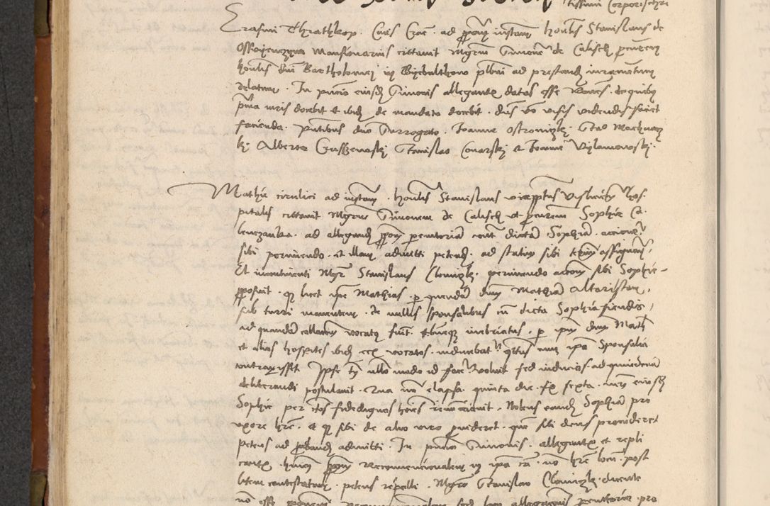 Zdjęcie nr 163 dla obiektu archiwalnego: In nomine Domini. Amen. Sub anno eiusdem Domini millesimo quingentesimo vigesimo, indicione octava, pontificatus sanctissimi in Christo patris et domini nostri domini Leonis divina providencia pape decimi moderni anno ad 19 Marcii durante septimo, acta actorum coram venerabili viro domino Thoma Rosznowski canonico et officiali generali Cracoviensi felicibus, sideribus continuantur atque exordium capiunt et Dii faveant ceptis