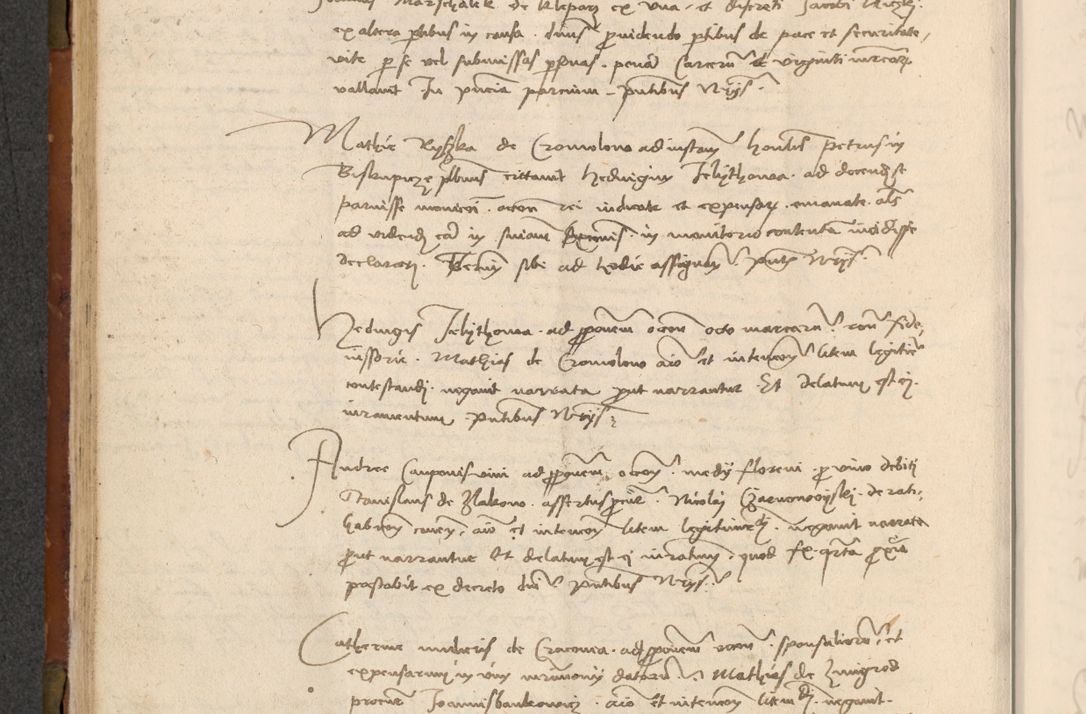 Zdjęcie nr 161 dla obiektu archiwalnego: In nomine Domini. Amen. Sub anno eiusdem Domini millesimo quingentesimo vigesimo, indicione octava, pontificatus sanctissimi in Christo patris et domini nostri domini Leonis divina providencia pape decimi moderni anno ad 19 Marcii durante septimo, acta actorum coram venerabili viro domino Thoma Rosznowski canonico et officiali generali Cracoviensi felicibus, sideribus continuantur atque exordium capiunt et Dii faveant ceptis