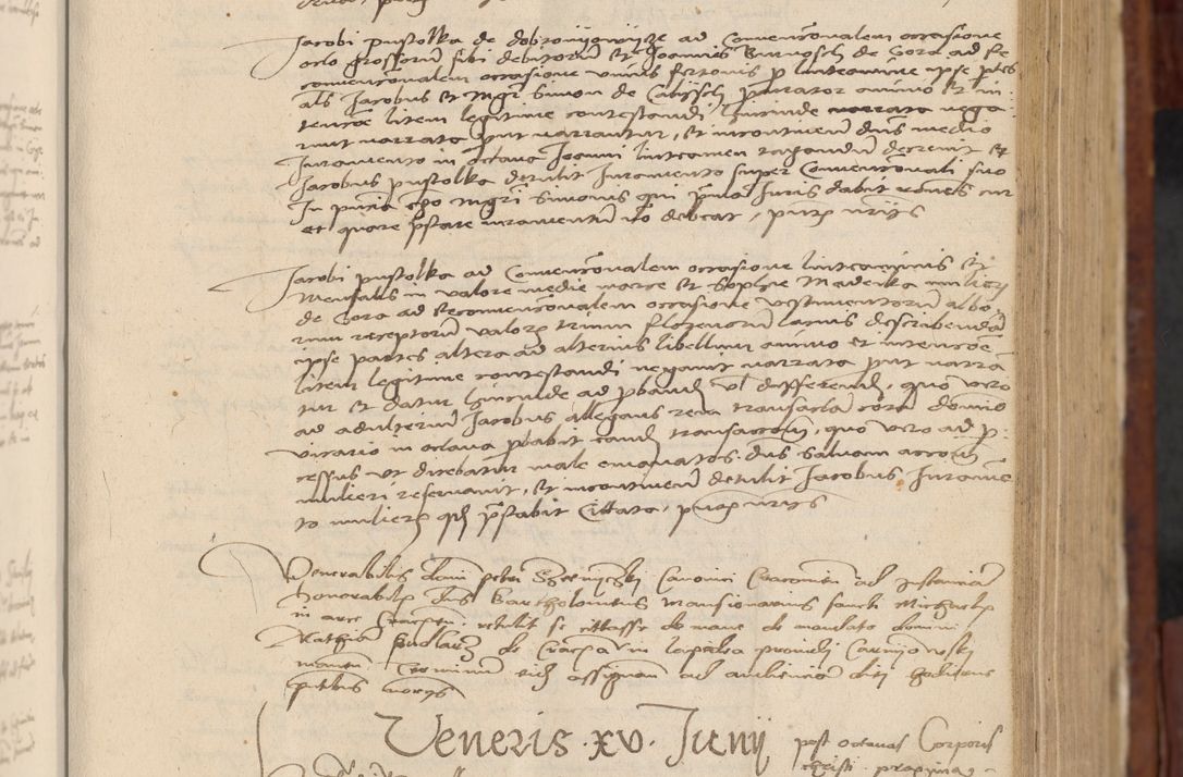 Zdjęcie nr 160 dla obiektu archiwalnego: In nomine Domini. Amen. Sub anno eiusdem Domini millesimo quingentesimo vigesimo, indicione octava, pontificatus sanctissimi in Christo patris et domini nostri domini Leonis divina providencia pape decimi moderni anno ad 19 Marcii durante septimo, acta actorum coram venerabili viro domino Thoma Rosznowski canonico et officiali generali Cracoviensi felicibus, sideribus continuantur atque exordium capiunt et Dii faveant ceptis