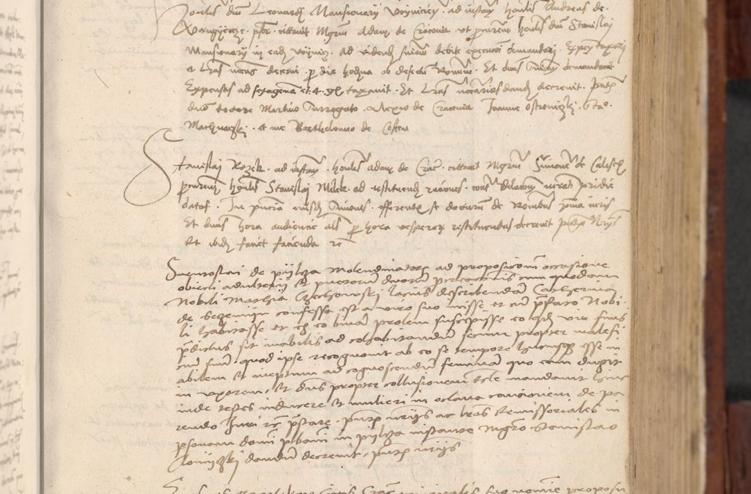 Zdjęcie nr 154 dla obiektu archiwalnego: In nomine Domini. Amen. Sub anno eiusdem Domini millesimo quingentesimo vigesimo, indicione octava, pontificatus sanctissimi in Christo patris et domini nostri domini Leonis divina providencia pape decimi moderni anno ad 19 Marcii durante septimo, acta actorum coram venerabili viro domino Thoma Rosznowski canonico et officiali generali Cracoviensi felicibus, sideribus continuantur atque exordium capiunt et Dii faveant ceptis