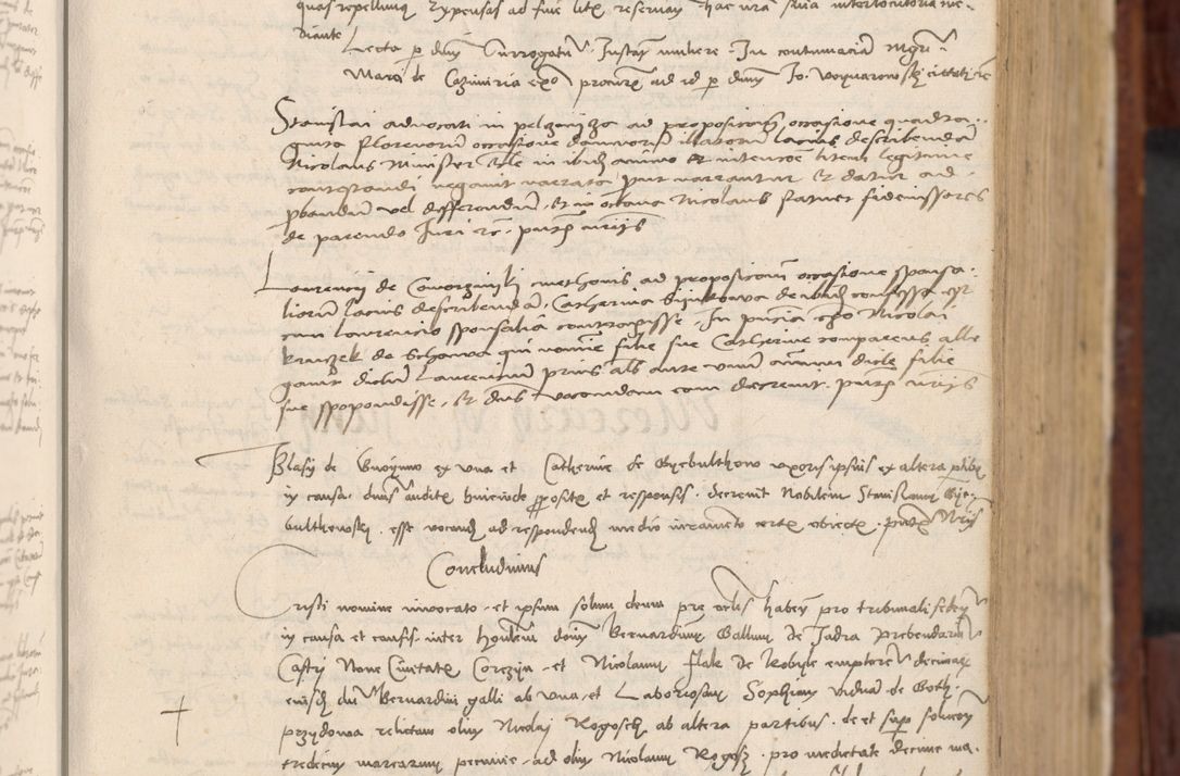 Zdjęcie nr 148 dla obiektu archiwalnego: In nomine Domini. Amen. Sub anno eiusdem Domini millesimo quingentesimo vigesimo, indicione octava, pontificatus sanctissimi in Christo patris et domini nostri domini Leonis divina providencia pape decimi moderni anno ad 19 Marcii durante septimo, acta actorum coram venerabili viro domino Thoma Rosznowski canonico et officiali generali Cracoviensi felicibus, sideribus continuantur atque exordium capiunt et Dii faveant ceptis