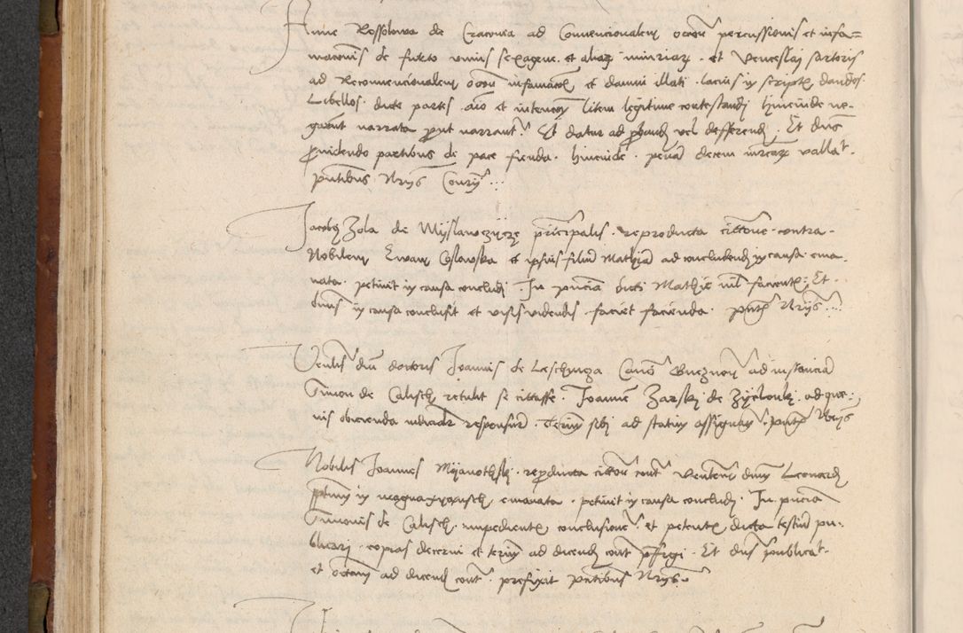 Zdjęcie nr 135 dla obiektu archiwalnego: In nomine Domini. Amen. Sub anno eiusdem Domini millesimo quingentesimo vigesimo, indicione octava, pontificatus sanctissimi in Christo patris et domini nostri domini Leonis divina providencia pape decimi moderni anno ad 19 Marcii durante septimo, acta actorum coram venerabili viro domino Thoma Rosznowski canonico et officiali generali Cracoviensi felicibus, sideribus continuantur atque exordium capiunt et Dii faveant ceptis