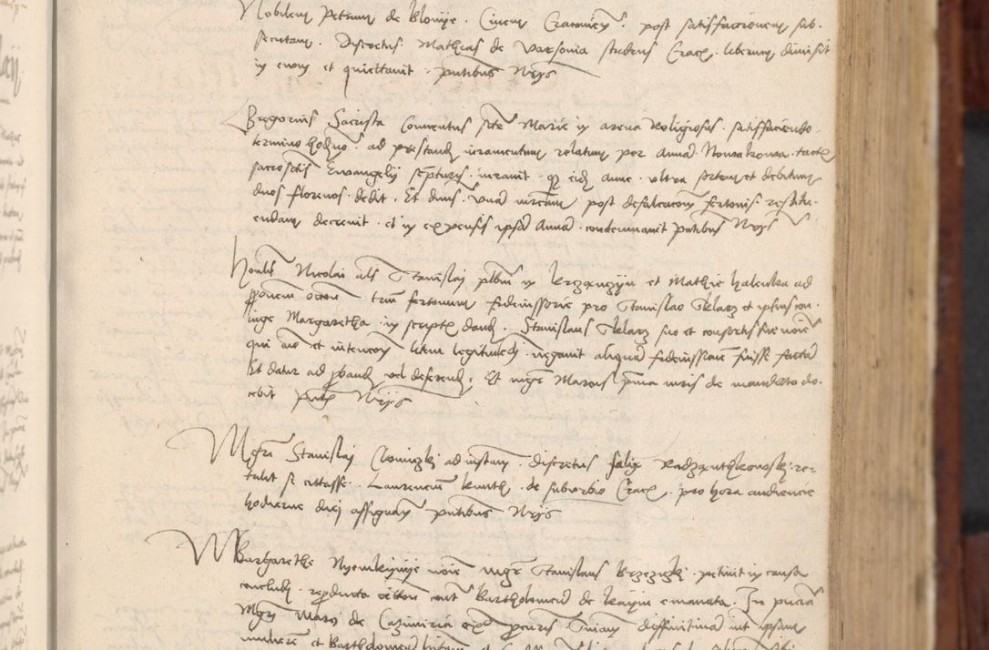Zdjęcie nr 132 dla obiektu archiwalnego: In nomine Domini. Amen. Sub anno eiusdem Domini millesimo quingentesimo vigesimo, indicione octava, pontificatus sanctissimi in Christo patris et domini nostri domini Leonis divina providencia pape decimi moderni anno ad 19 Marcii durante septimo, acta actorum coram venerabili viro domino Thoma Rosznowski canonico et officiali generali Cracoviensi felicibus, sideribus continuantur atque exordium capiunt et Dii faveant ceptis
