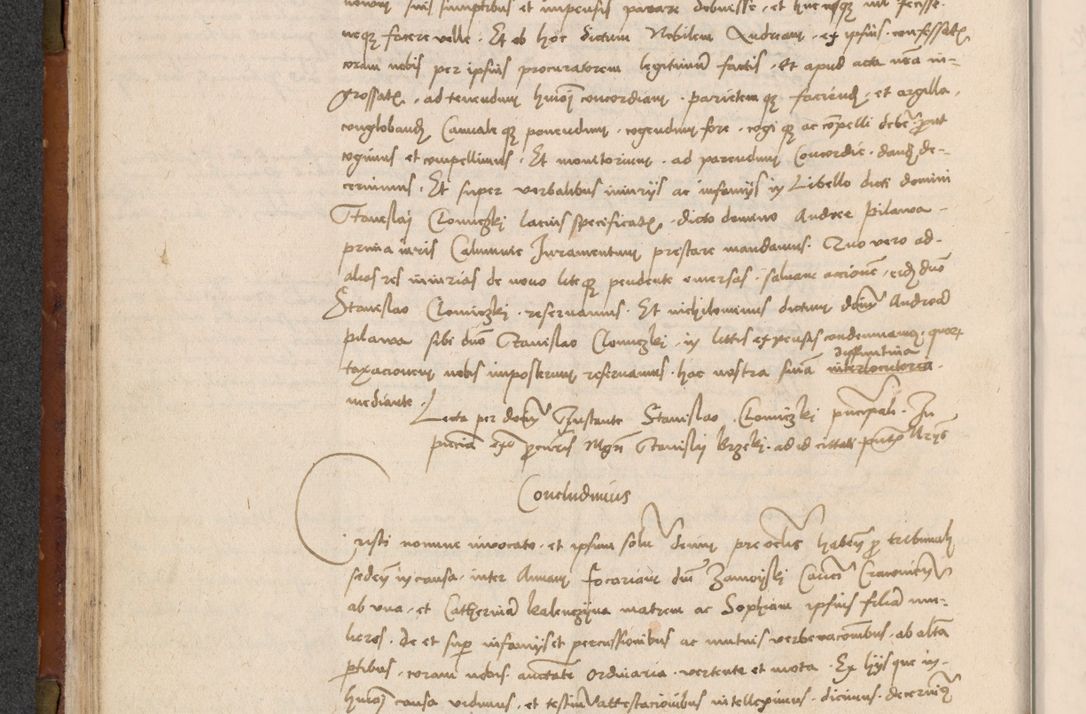 Zdjęcie nr 127 dla obiektu archiwalnego: In nomine Domini. Amen. Sub anno eiusdem Domini millesimo quingentesimo vigesimo, indicione octava, pontificatus sanctissimi in Christo patris et domini nostri domini Leonis divina providencia pape decimi moderni anno ad 19 Marcii durante septimo, acta actorum coram venerabili viro domino Thoma Rosznowski canonico et officiali generali Cracoviensi felicibus, sideribus continuantur atque exordium capiunt et Dii faveant ceptis