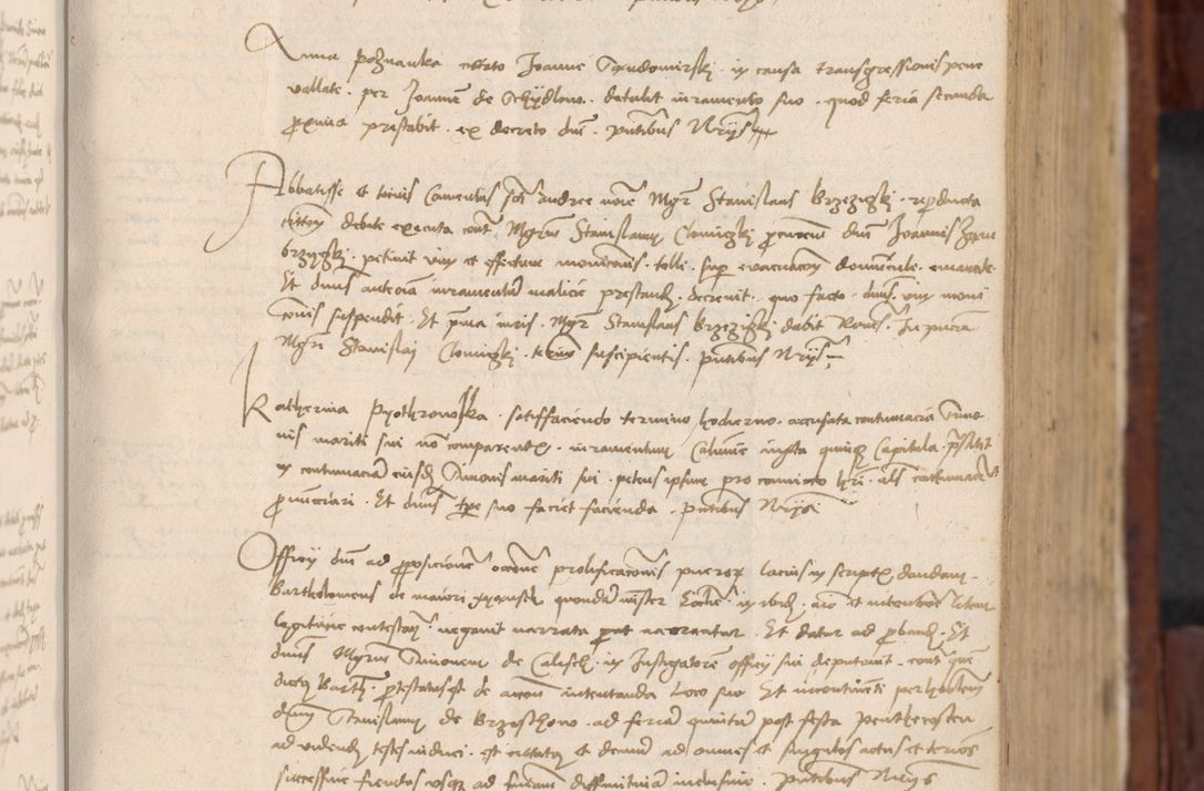 Zdjęcie nr 124 dla obiektu archiwalnego: In nomine Domini. Amen. Sub anno eiusdem Domini millesimo quingentesimo vigesimo, indicione octava, pontificatus sanctissimi in Christo patris et domini nostri domini Leonis divina providencia pape decimi moderni anno ad 19 Marcii durante septimo, acta actorum coram venerabili viro domino Thoma Rosznowski canonico et officiali generali Cracoviensi felicibus, sideribus continuantur atque exordium capiunt et Dii faveant ceptis