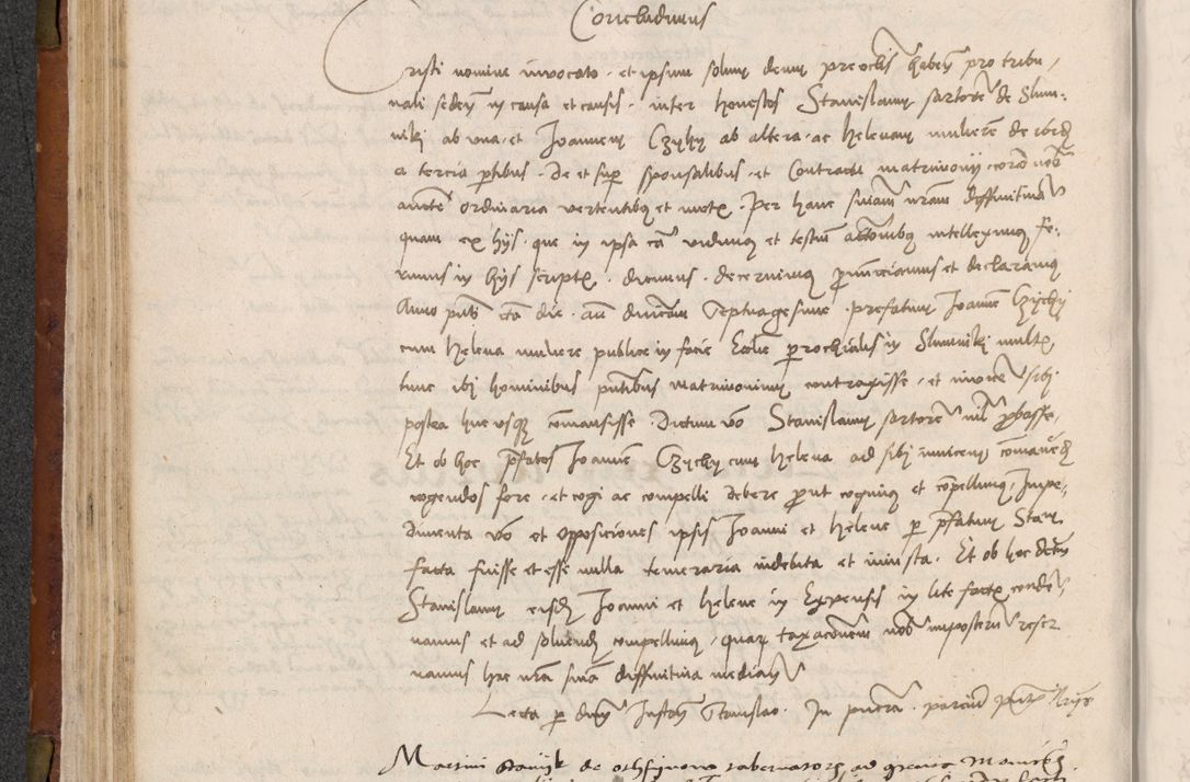 Zdjęcie nr 113 dla obiektu archiwalnego: In nomine Domini. Amen. Sub anno eiusdem Domini millesimo quingentesimo vigesimo, indicione octava, pontificatus sanctissimi in Christo patris et domini nostri domini Leonis divina providencia pape decimi moderni anno ad 19 Marcii durante septimo, acta actorum coram venerabili viro domino Thoma Rosznowski canonico et officiali generali Cracoviensi felicibus, sideribus continuantur atque exordium capiunt et Dii faveant ceptis