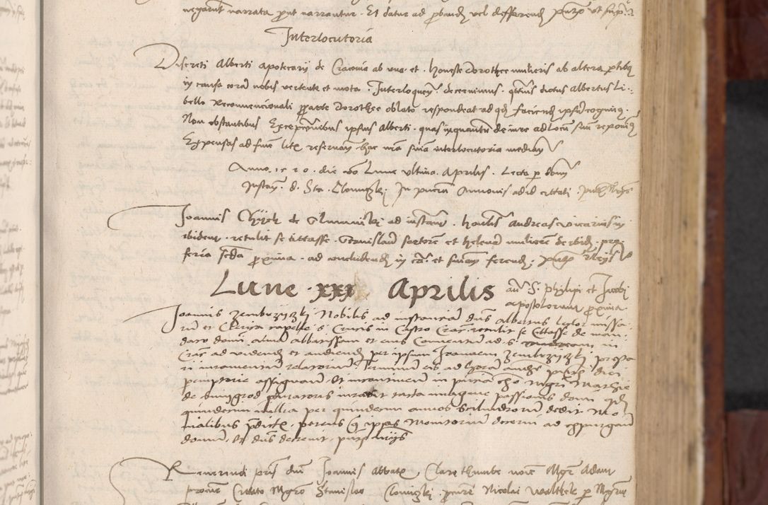 Zdjęcie nr 112 dla obiektu archiwalnego: In nomine Domini. Amen. Sub anno eiusdem Domini millesimo quingentesimo vigesimo, indicione octava, pontificatus sanctissimi in Christo patris et domini nostri domini Leonis divina providencia pape decimi moderni anno ad 19 Marcii durante septimo, acta actorum coram venerabili viro domino Thoma Rosznowski canonico et officiali generali Cracoviensi felicibus, sideribus continuantur atque exordium capiunt et Dii faveant ceptis