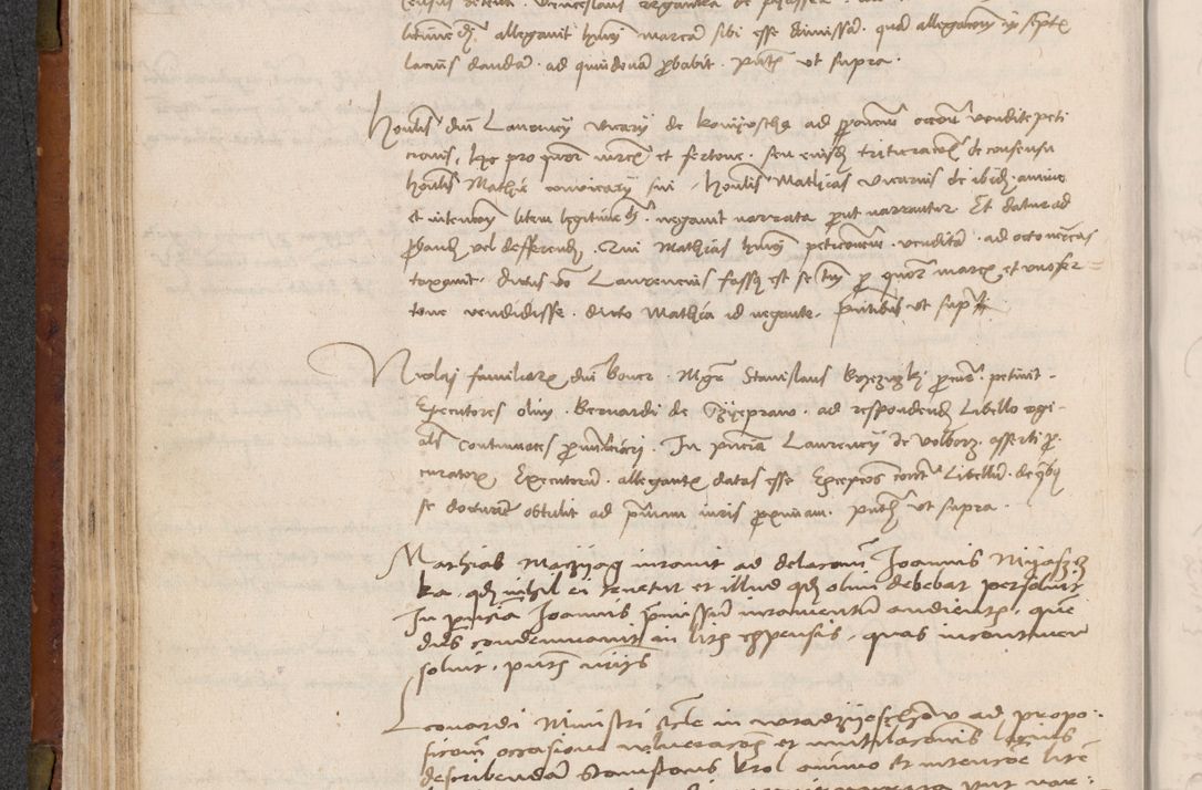 Zdjęcie nr 111 dla obiektu archiwalnego: In nomine Domini. Amen. Sub anno eiusdem Domini millesimo quingentesimo vigesimo, indicione octava, pontificatus sanctissimi in Christo patris et domini nostri domini Leonis divina providencia pape decimi moderni anno ad 19 Marcii durante septimo, acta actorum coram venerabili viro domino Thoma Rosznowski canonico et officiali generali Cracoviensi felicibus, sideribus continuantur atque exordium capiunt et Dii faveant ceptis