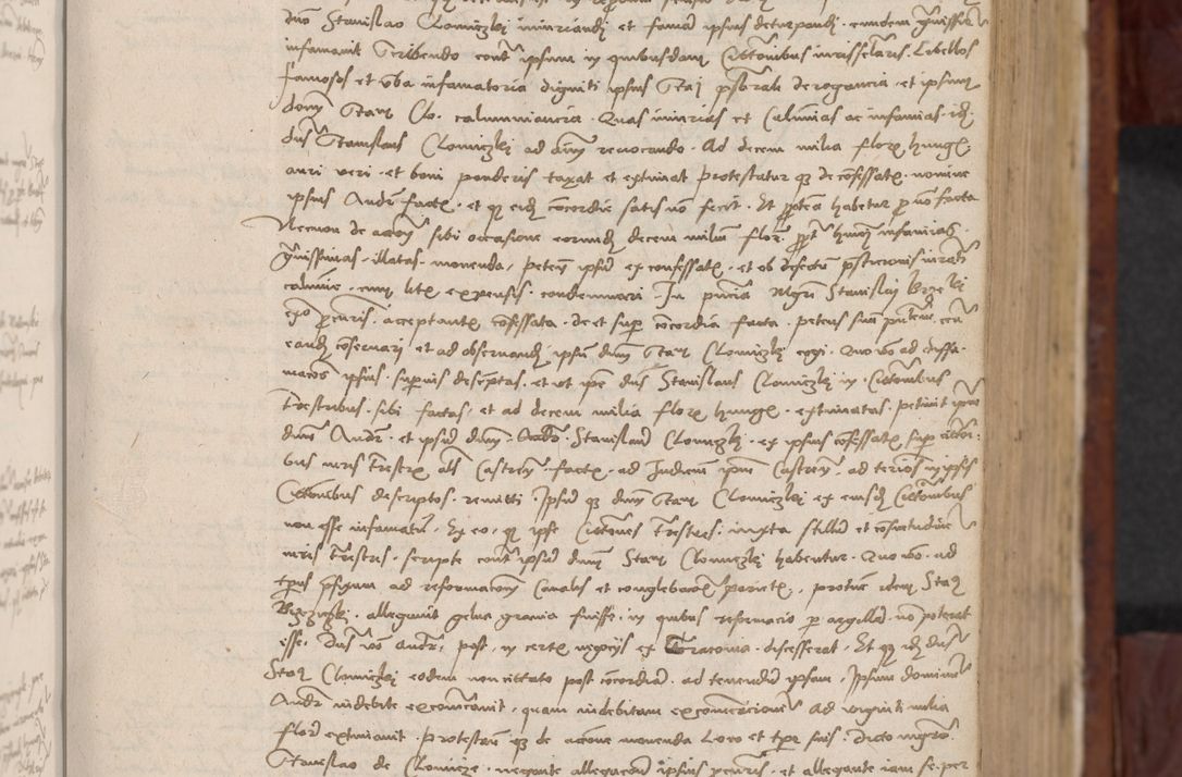 Zdjęcie nr 106 dla obiektu archiwalnego: In nomine Domini. Amen. Sub anno eiusdem Domini millesimo quingentesimo vigesimo, indicione octava, pontificatus sanctissimi in Christo patris et domini nostri domini Leonis divina providencia pape decimi moderni anno ad 19 Marcii durante septimo, acta actorum coram venerabili viro domino Thoma Rosznowski canonico et officiali generali Cracoviensi felicibus, sideribus continuantur atque exordium capiunt et Dii faveant ceptis