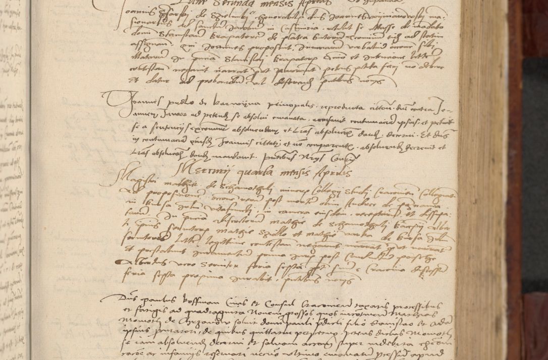 Zdjęcie nr 96 dla obiektu archiwalnego: In nomine Domini. Amen. Sub anno eiusdem Domini millesimo quingentesimo vigesimo, indicione octava, pontificatus sanctissimi in Christo patris et domini nostri domini Leonis divina providencia pape decimi moderni anno ad 19 Marcii durante septimo, acta actorum coram venerabili viro domino Thoma Rosznowski canonico et officiali generali Cracoviensi felicibus, sideribus continuantur atque exordium capiunt et Dii faveant ceptis